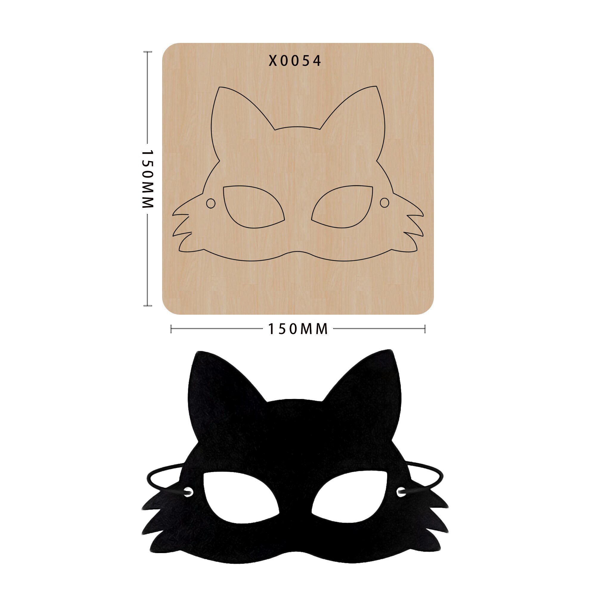 Troquelado de madera DIY Halloween serie limitada recortes cuero matrices Artesanías hechas a mano hacer decoración suministros plantilla