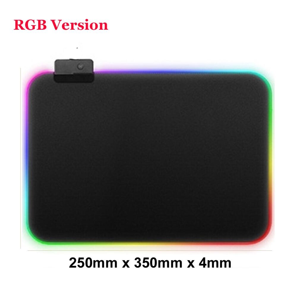 Colorful RGB Mouse Pad Anti-Slip Desk Rubber Pad USB Wired Lighting Backlight Big Gaming Mouse Carpet For keyboard Desk Mise: B