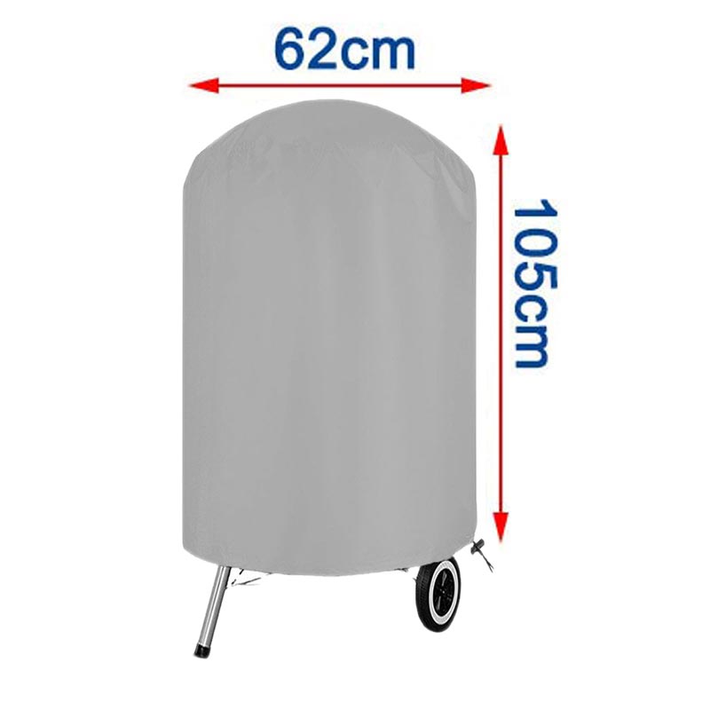 210D Outdoor Barbecue Cover Duty Grill Cover Rain Protection BBQ Cover Round Grill Grey Garden Dust Waterproof Weber Heavy Hood: Red