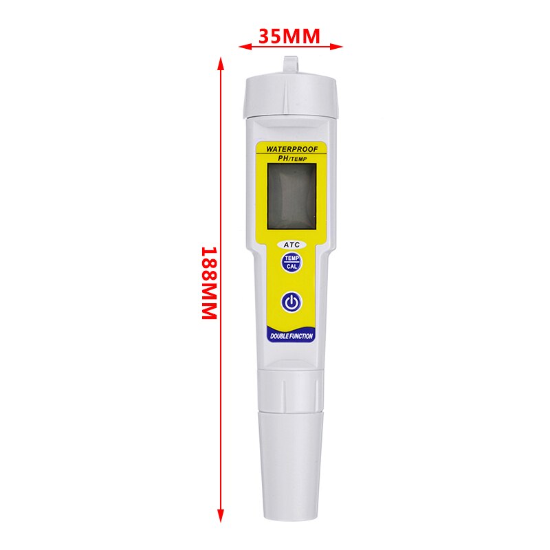 Digital ph meter 0.00-14.0 automatisk kalibrering tds tester akvarie pool vand renhed tester pen