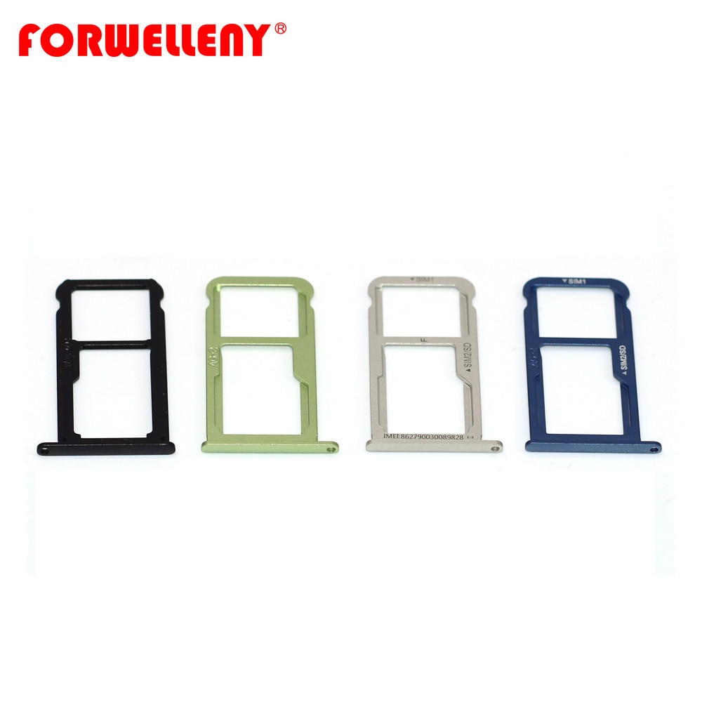 Til huawei  p10 micro sim-kortholder slot bakke udskiftningsadaptere sort sølv guld blå grøn vtr -l09,  vtr -l19,  vtr -l29