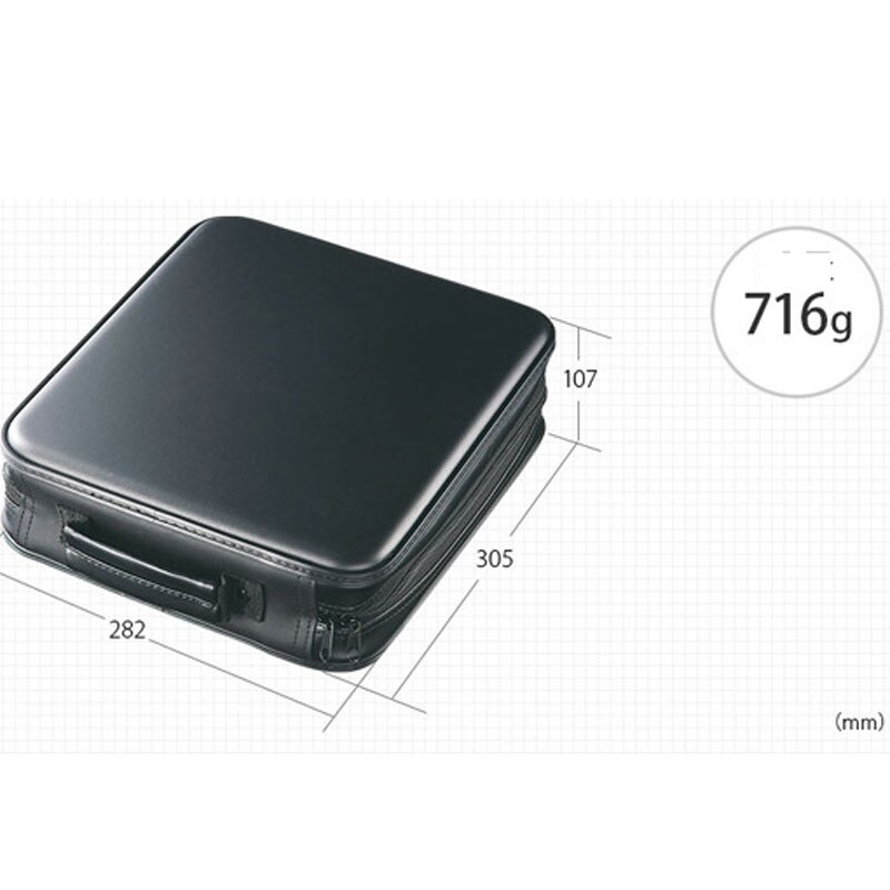 ymjywl CD Case 240 Dish Large Capacity CD/DVD Disc Storage Box Waterproof CD Bag