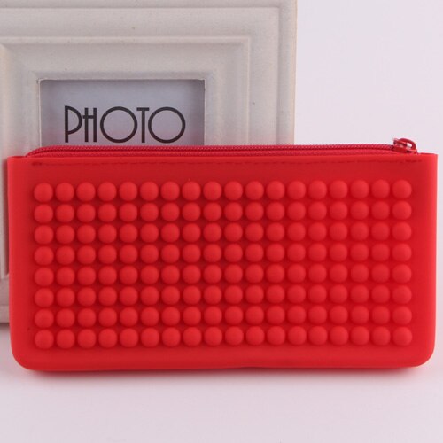 Praktische Unisex Siliconen waterdicht Lange Clutch Wallet Huishoudster's Casual Goedkope telefoon/Key/Portemonnees Potlood Tas voor studenten