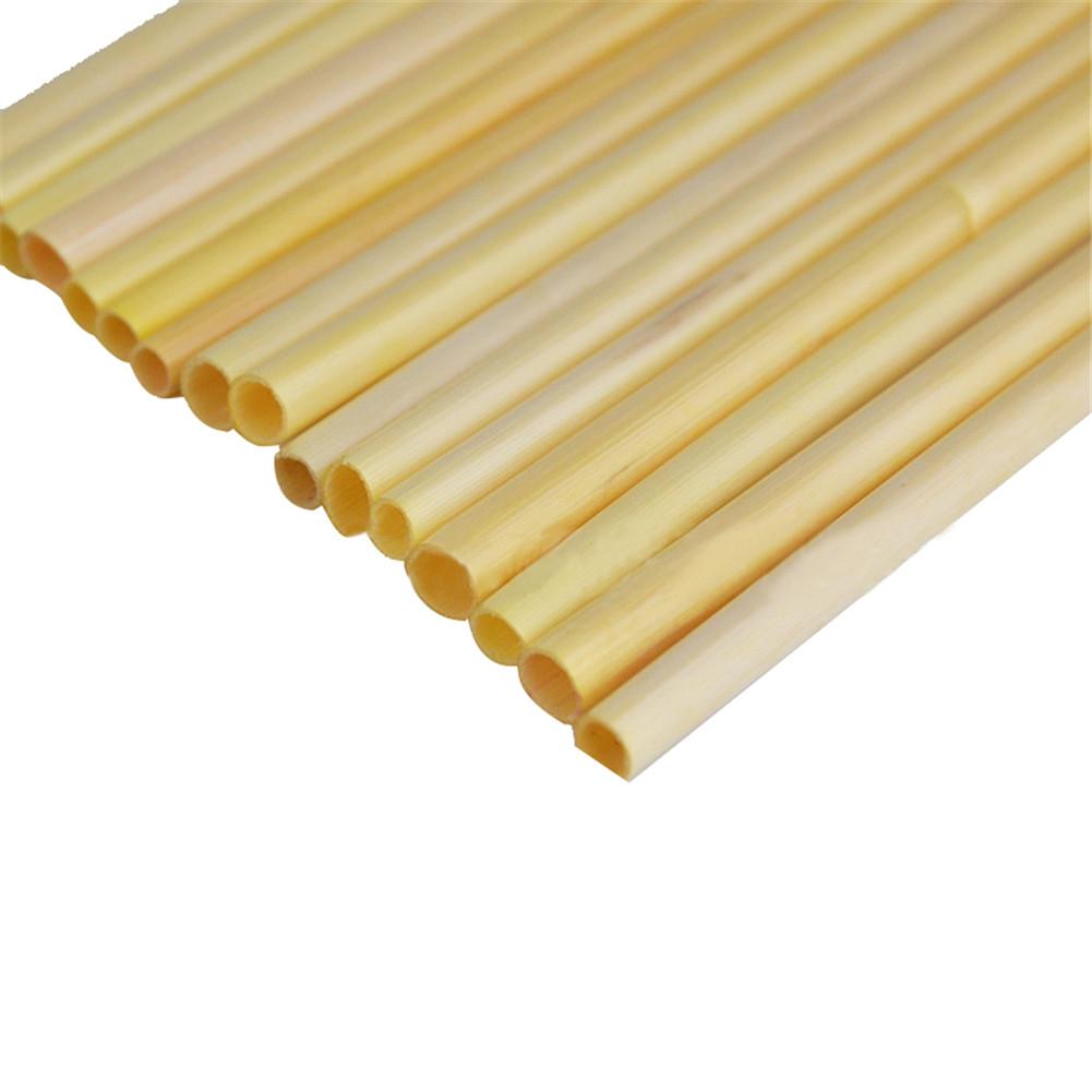 100 unids/pack 20cm paja de trigo ecológica pajita portátil accesorios de cocina para bar