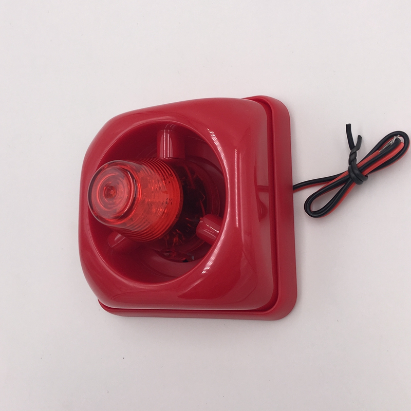 Haut-parleur d&#39;alarme de sécurité avec LED Flash DC24V sirène d&#39;alarme plus fort 100dB sirène d&#39;incendie avec stroboscope pour système d&#39;alarme incendie conventionnel