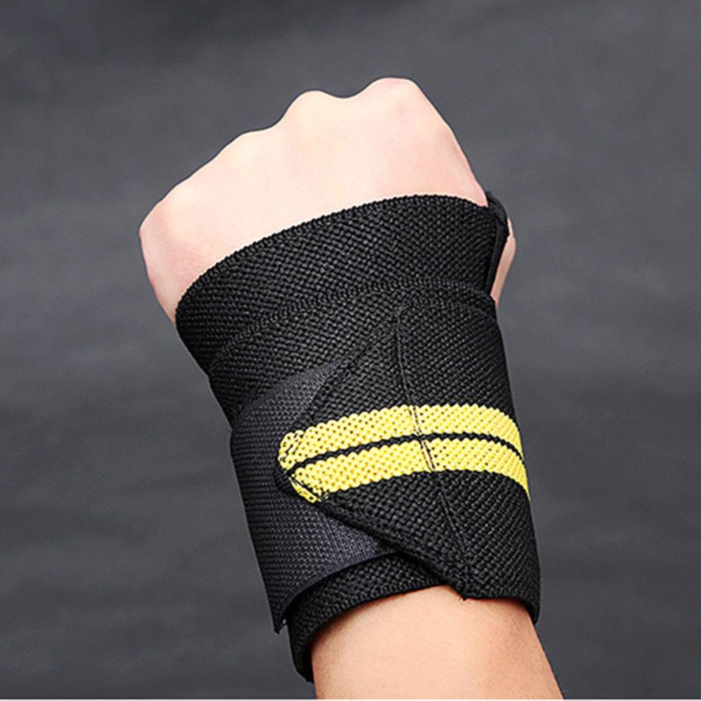 Fitness Weight Lifting Gloves Hand Wraps Wrist Power Bandage Dumbbell Gloves Bodybuilding Weight Lifting Protector Gym Equipment