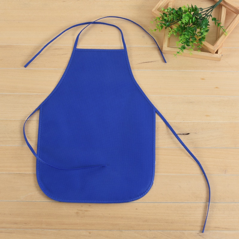 Colored Kids Aprons Non-Woven Fabric Cooking Kitchen Clean Warterproof Aprons For Kids Activities Art Painting Class Craft