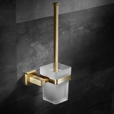 Bathroom Accessories Set Solid Brass Towel Bar/Rack Tissue Rack Toilet Brush Holder Corner Shelves Bath Hardware Brushed gold