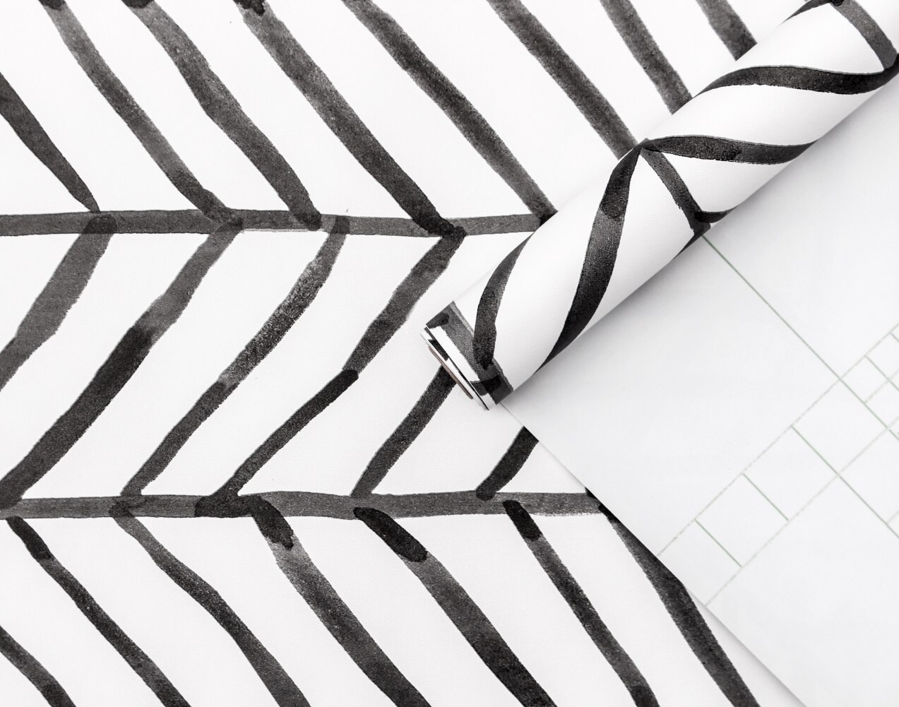 Vrolijk 40CMx5M Zilver Behang - Schil en Stok Contact Papier