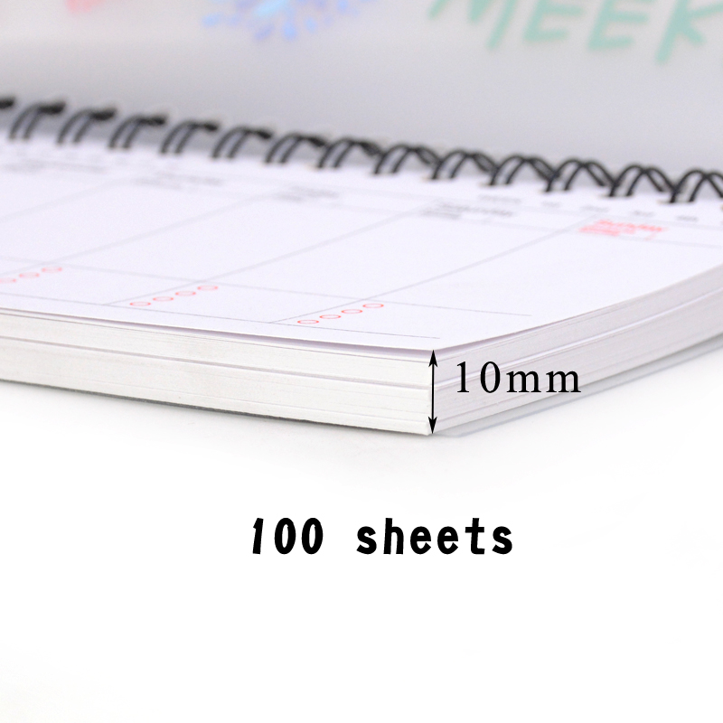 Wekelijkse planner notebook planner agenda schattig dagboek briefpapier cuadernos y libretas libreta flamingo parijs balpen penna
