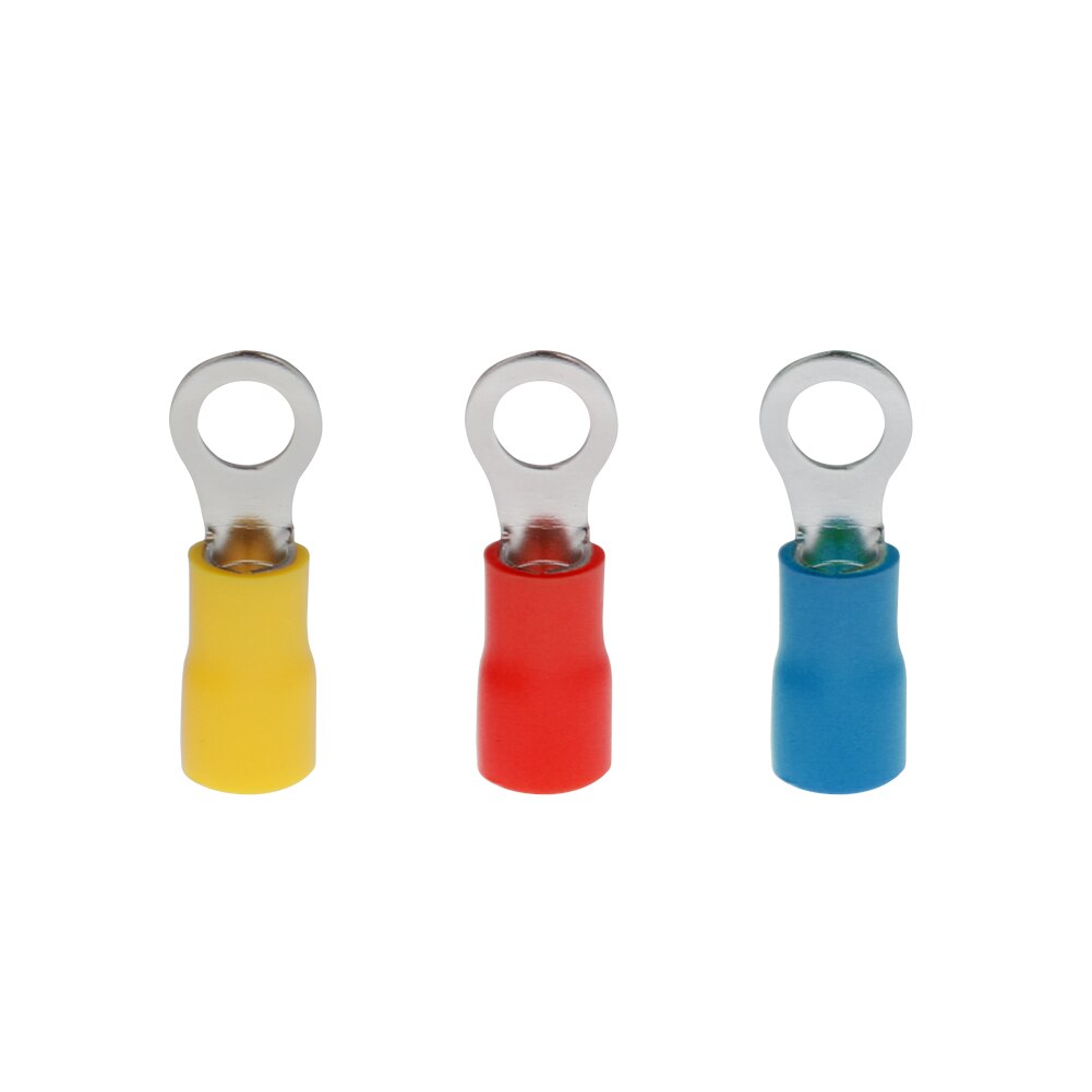 480pcs Cold-pressed Terminal Block Insulated Spade Cable Connector Connection Terminal Red Blue Yellow Combination Box