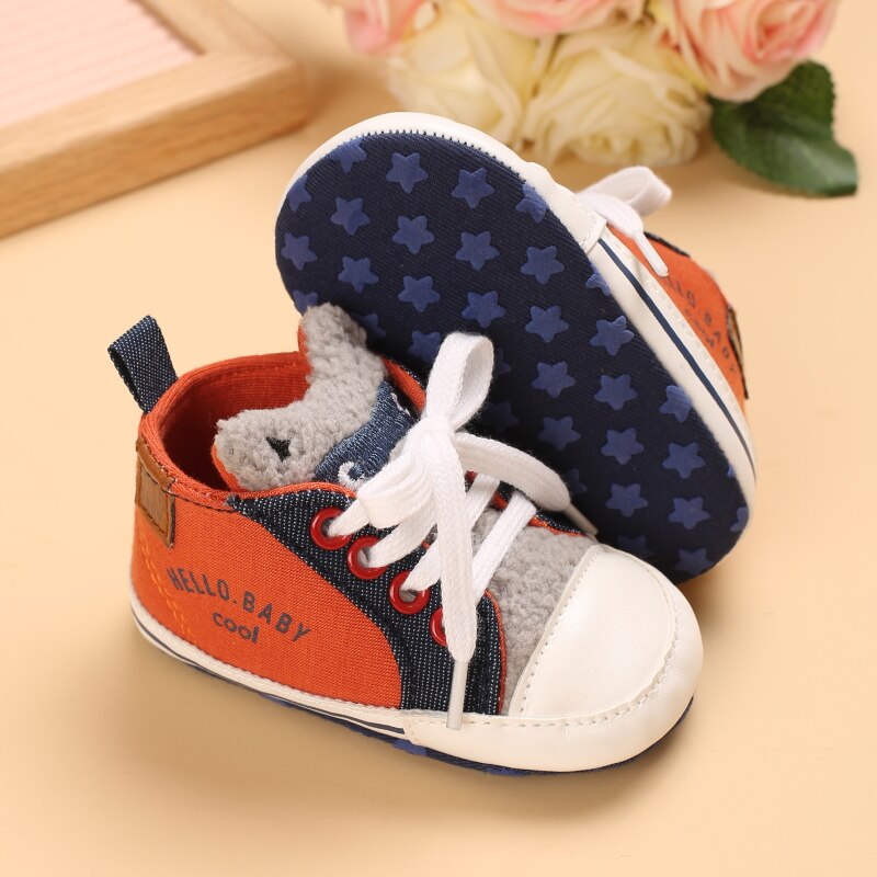 Frühling Und Herbst Stil 0-18 Monate Baby Lernt Zu Spaziergang Schuh Weiche Sohle Leinwand Schuh Baby Schuh SchöNe Karikatur Freizeit Schuhe