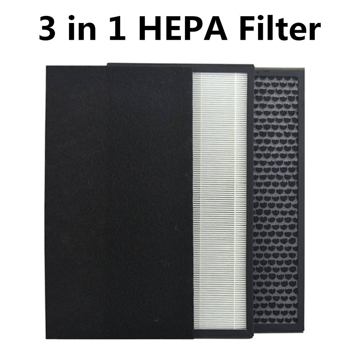 Activated Carbon filter 3 in 1 Air Purifier Compound Filter with HEPA filter Primary filter cotton
