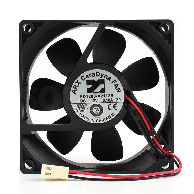 ARX-ventilador de refrigeración de frecuencia FD1280-A2112E 8025, 12V, 0.18A,