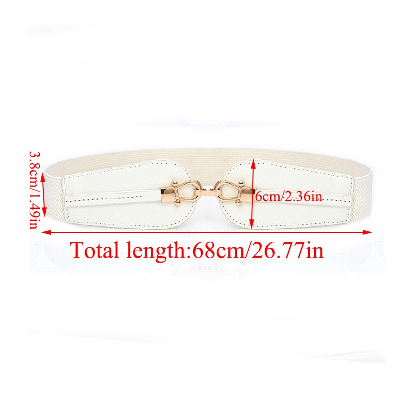 Pu Lederen Elastische Brede Riem Voor Vrouwen Stretch Dikke Riem Voor Jurk Mode Stretch Vrouwen Riemen Plus Size