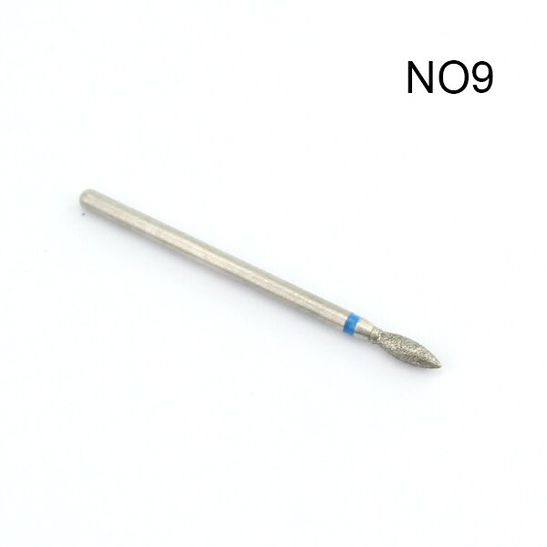 1pcs Milling Cutter Diamond Nail Drill Rotary Bits Milling Cutter For Manicure Burr Cuticle Clean Drill Bit Electric Cutter: NO9
