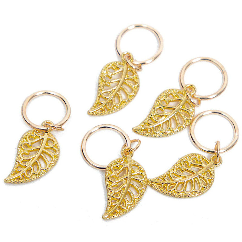 80PCS African Hair Jewelry Braid Accessories Decorations Gold Silver Metal Hair Ring Tubes Cuffs Dreadlocks Dread Beads