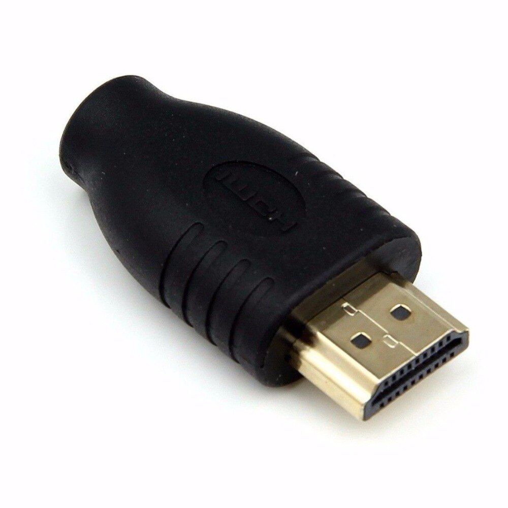 Cable adaptador Micro HDMI macho tipo D a HDMI estándar, convertidor en chapado en oro