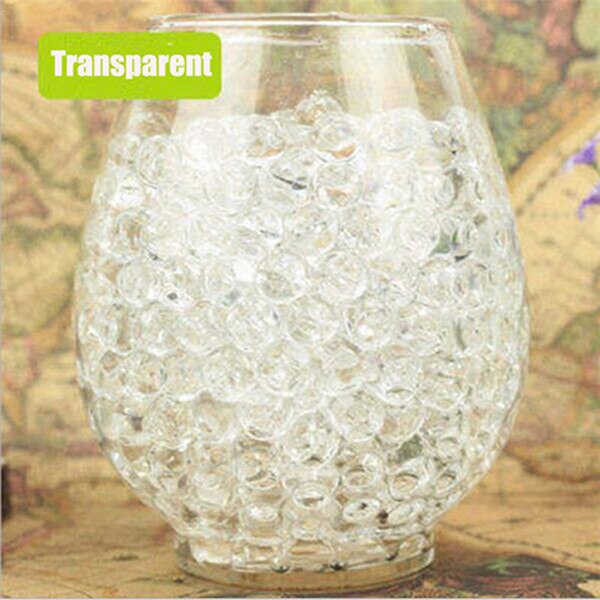 100 pçs/saco cristal do solo lama gel crianças crianças brinquedo água grânulos crescendo bolas de água casamento casa vasos decoração: 3