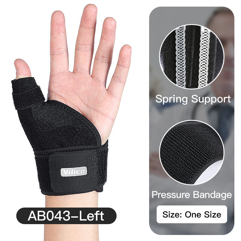 Férula Flexible para la muñeca, soporte para el pulgar para la artritis tendinitis, Protector transpirable para el pulgar, se adapta a la mano derecha e izquierda, 1 unidad: Blanco
