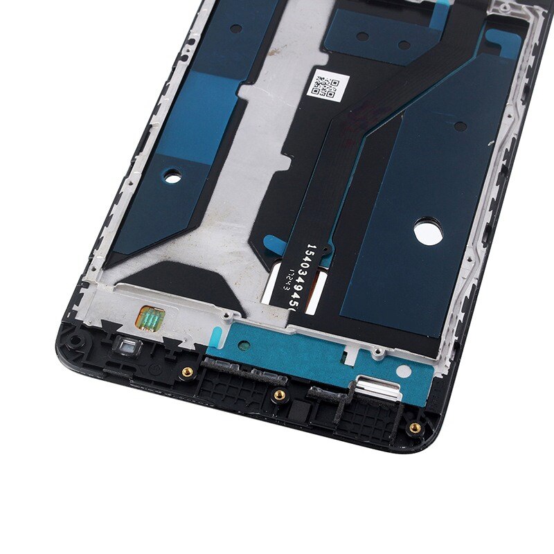 Para zte lâmina z max z982 display lcd tela de toque assembléia substituição com quadro