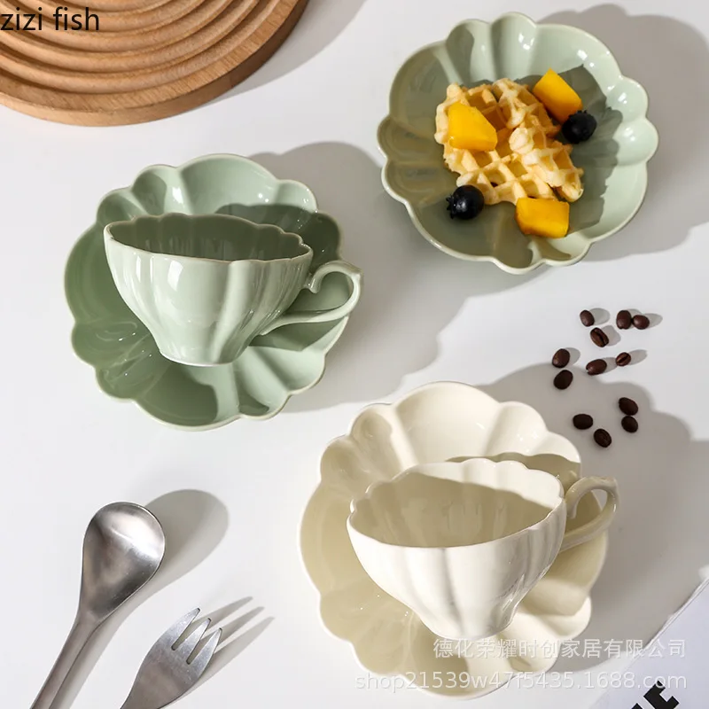 Tasse à café en céramique de couleur unie, tasses à thé au lait, tasses à thé de l'après-midi, tasse de petit déjeuner à l'avoine, tasses à lait, tasses d'eau pour Couple, tasses à café