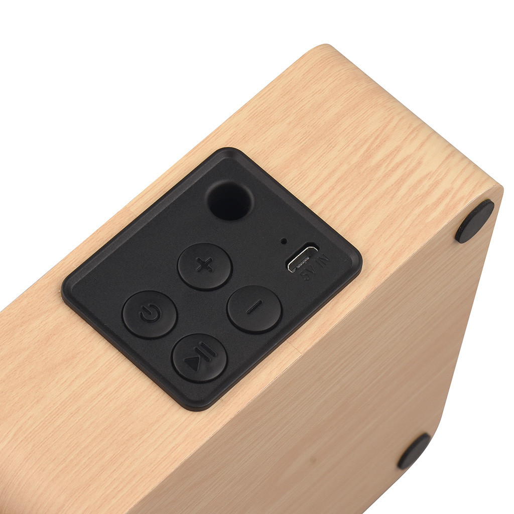 Bluetooth Speakers Retro Houten Bluetooth Speaker Hifi Draadloze Dual Luidsprekers 3D Surround Luidspreker Mini Usb Opladen