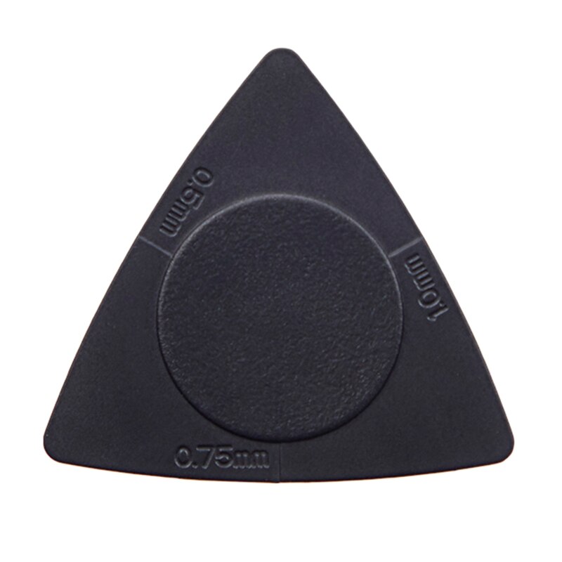 Juego de púas triangulares para guitarra eléctrica, Kit de púas tres en uno, accesorios de Plectrum, ABS, 10 unids/paquete: Negro