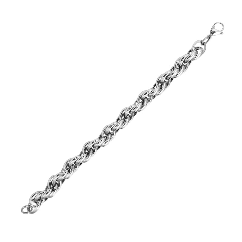 In elkaar grijpende armband hiphop straatcultuur titanium roestvrij staal materiaal klassieke kettingarmband heren trendy sieraden