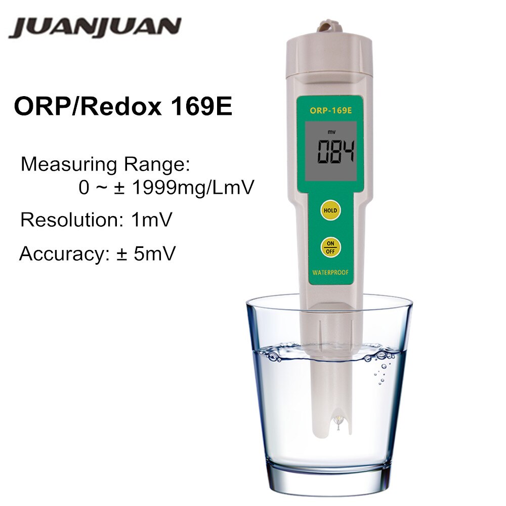 ORP/Redox 169E Tester waterproof ORP Meter Tester Monitor Pen Water Testing 0~+/-1999mV 50%off
