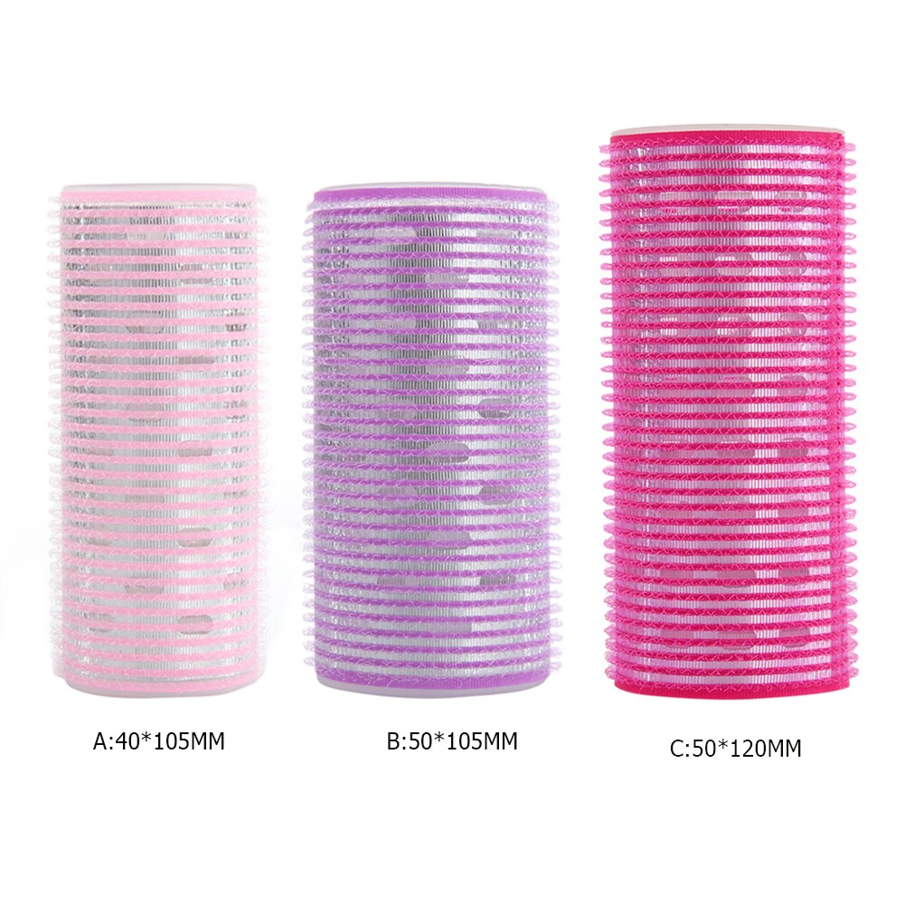 Hair Rollers Curlers Self Grip Holding Self-Adhesive Sticky Hairdressing Lazy Silk Ribbon Heatless Rod Headband Hair Styling