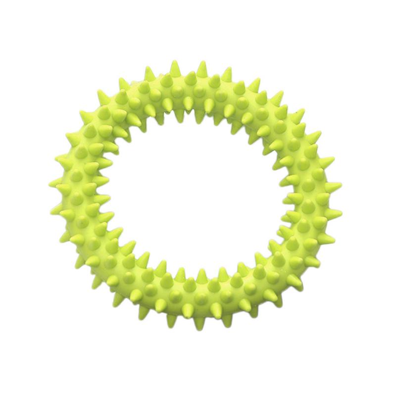 Pet Molar Toys Dog Biting Ring Toy Soft Molar Rubber Dog Toy Pet Bite Cleaning Tooth Toy Pets Tools Increase The Intelligence
