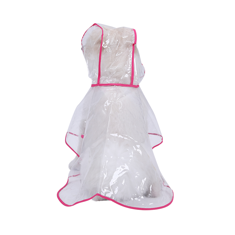 HEYPET PVC Dog Raincoat Transparent Jacket Jumpsuits Outdoor Waterproof Pet Rain Coat for Small Medium Dogs Clothing