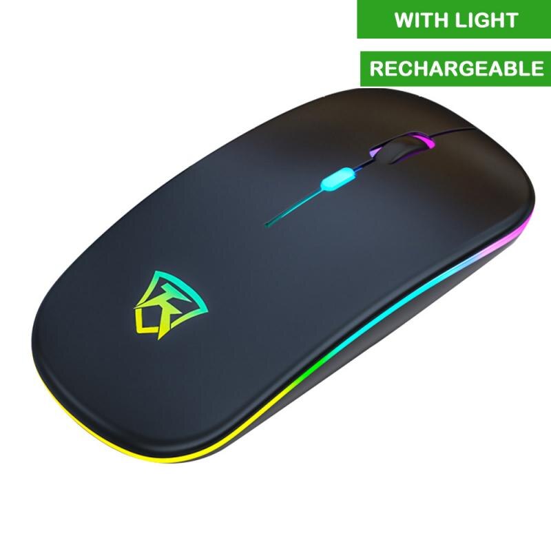 Drahtlose Maus RGB Wiederaufladbare Maus Drahtlose Computer Schweigen FÜHRTE Hintergrundbeleuchtung Ergonomisches Gaming Maus Für Laptop PC Büro: 07 Rechargeable