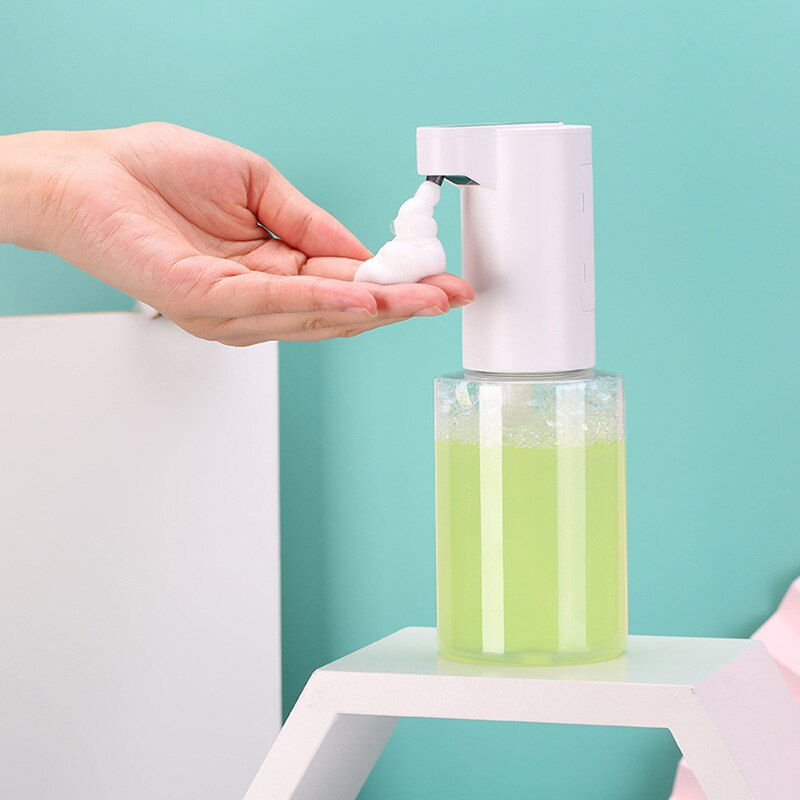 Automatisk induktion smart skum sæbedispenser kontaktfri badeværelse shampoo dispenser hjemmekøkken håndsprit flaske pumpe