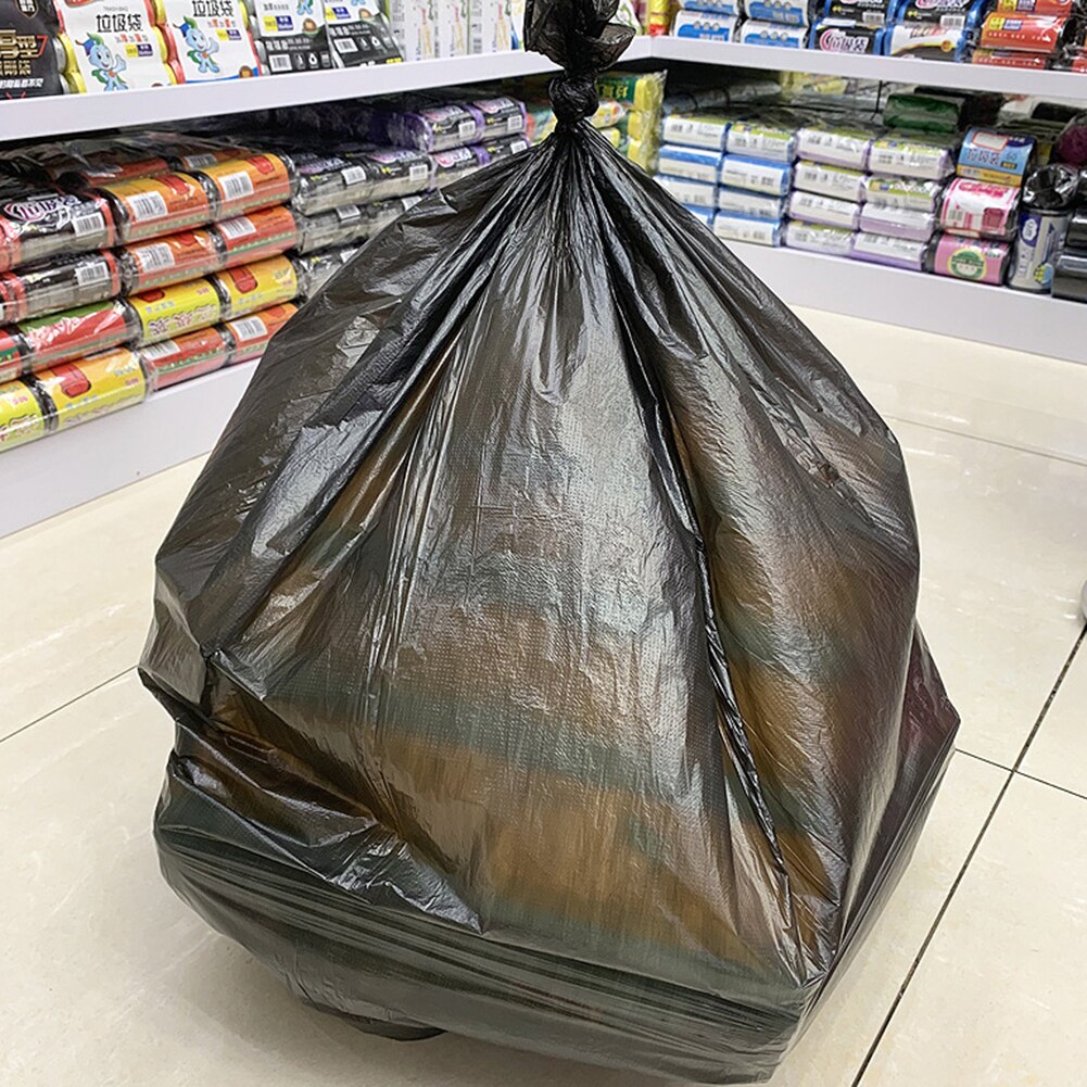 50pcs Trash Bags Large Capacity Trash Bag Disposable Thickened Storage Bags  Clear Recycling Bin Liners Bags Plastic Refuse Sacks