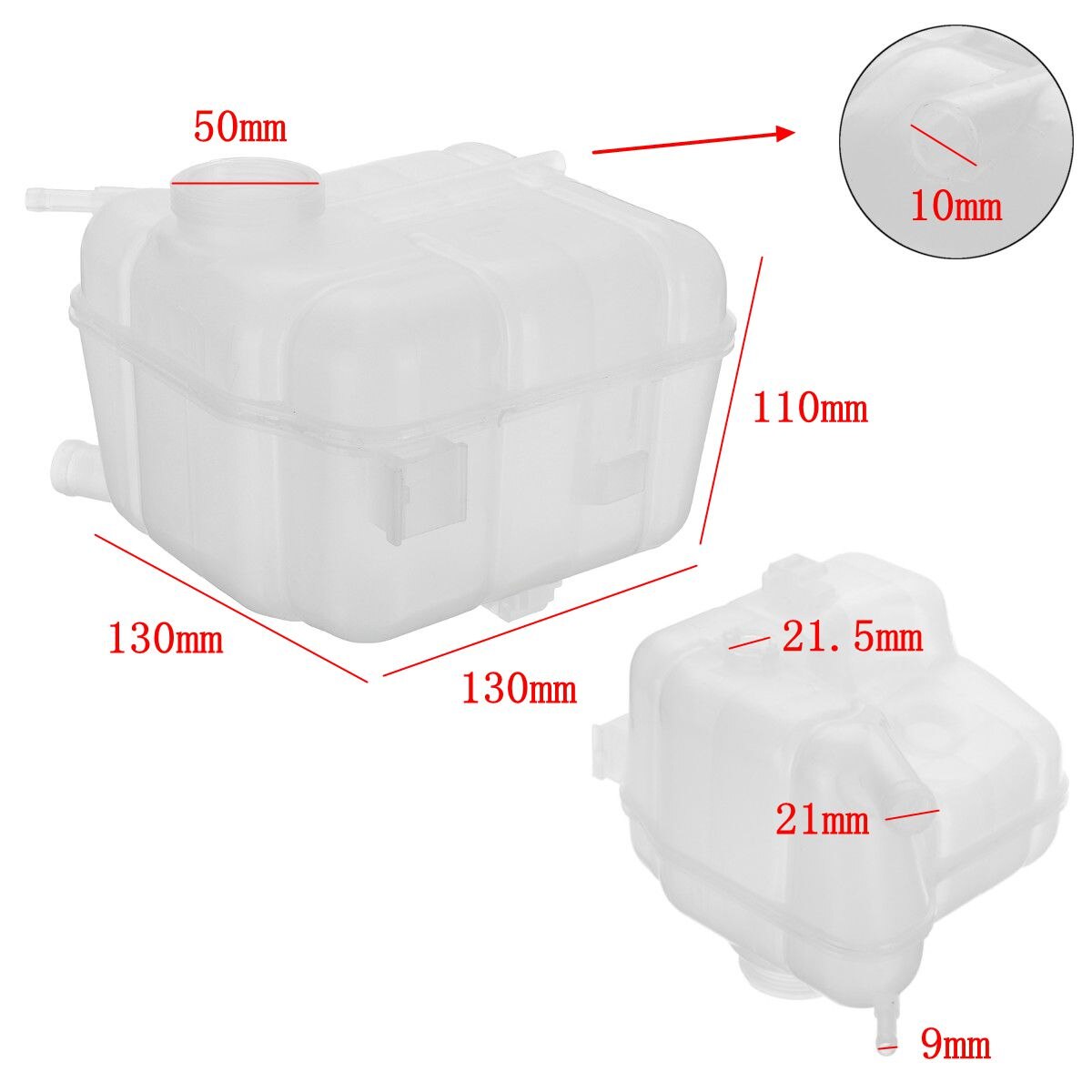 Radiator Coolant Header Expansion Tank 22953219 13220123 1304031 1304246 For Vauxhall Insignia 1.4 1.6 1.8 2.0 -on