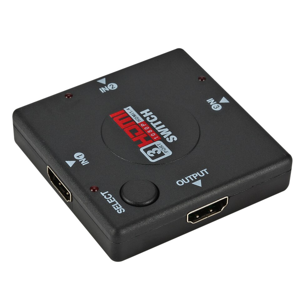 Bggqgg Hd 3 Ingang 1 Uitgang Mini 3 Port Hdmi Switch Vrouwelijke Aan Vrouwelijke Switcher Splitter Box Selector Voor Hdtv 1080P Video Switcher