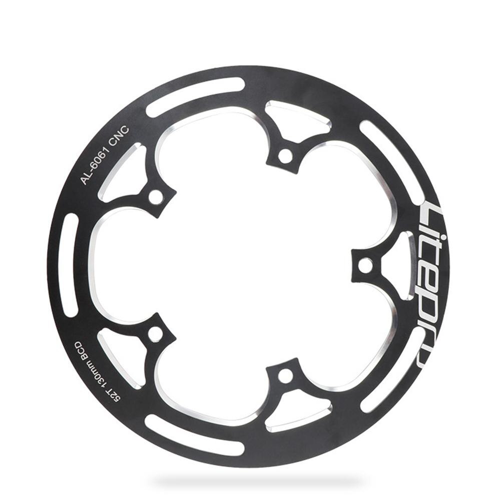 50t 52t 53t 54t Single Chainring Aluminium Alloy Bicycle Chain Ring Chain Wheel Ring Protective Cover Cycling Accessories: 52T black