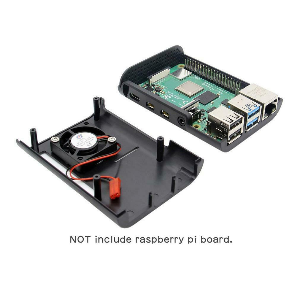Gehäbenutzen Zubehör Universal- ABS Einfach Installieren Regal Schutzhülle Unterstützung Lüfter dauerhaft Für Himbeere Pi 4 Modell B
