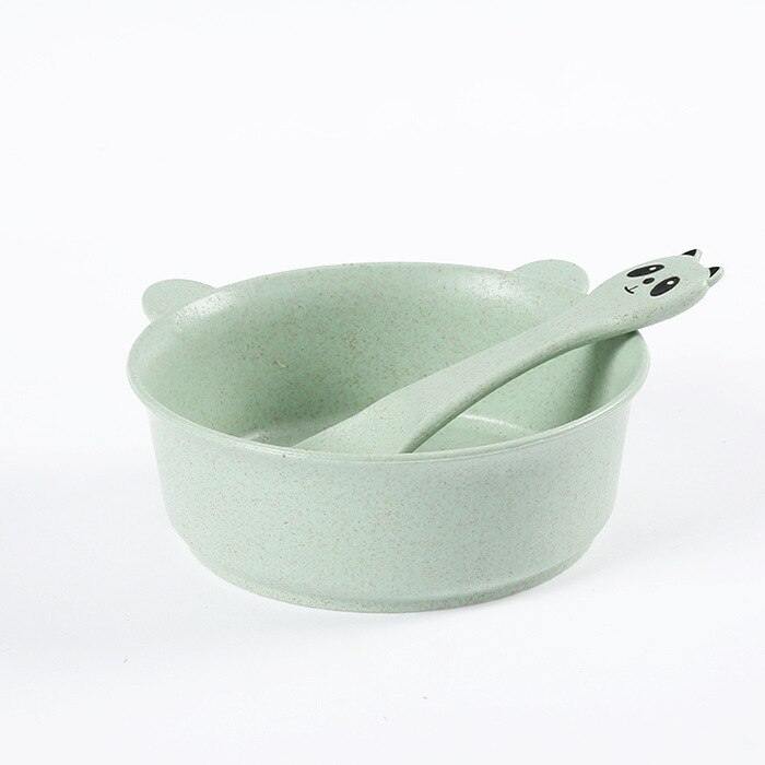 AAG, juego de vajilla de bambú para bebés, platos minimalistas para niños, juego de cuencos para alimentación de bebé, vajilla: MAAG686-Ear2