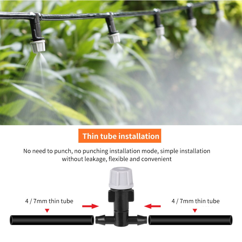 Sommer udendørs dug kølesystem kit til drivhus have terrasse planter gør det selv vanding vanding kit 5m/20m sprøjteslange