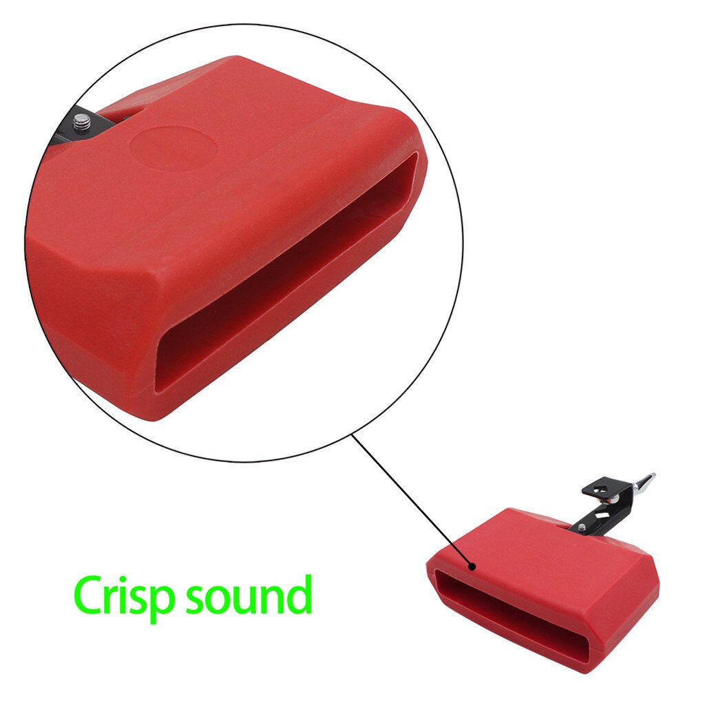 Low Pitched Durable Plastic Cow Bell Percussion Instruments Red