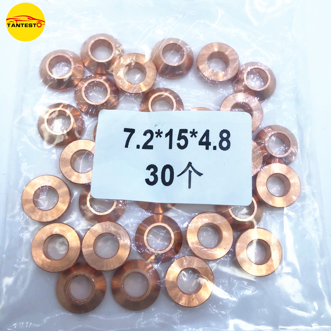 Diesel common rail injektordyse konisk kobber skivepakninger 980792480 943776230 til isuzu gravemaskine