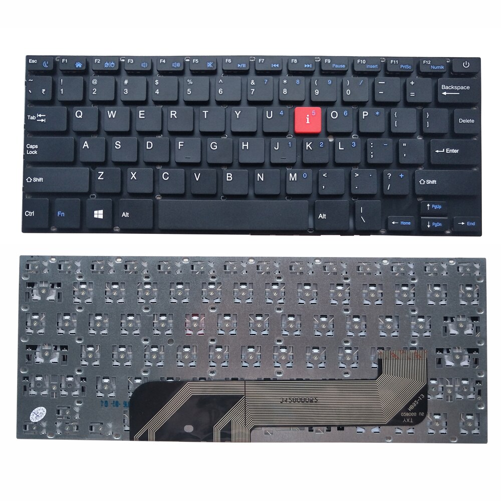 Notebook teclado ruso inglés RU TR pavo Enter disposición negro ordenadores portátiles KB a pieza de reparación XK-HS002 MB27716023 trabajo