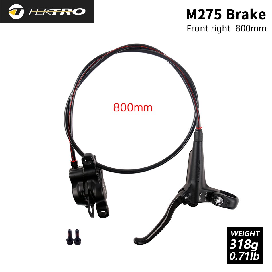 Tektro HD-M275 Hydraulische Schijfrem Mtb Fiets Voor/Achter Remmen 800/1500Mm Mountainbike Rem Onderdelen