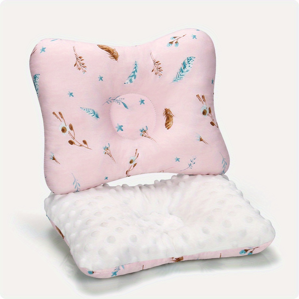 1Pcs Baby Floral Cotton Styling Pillow, Soft, Machine Washable, Easy To Clean, Suitable for All Seasons, Newborn Sleeping Pillow: Dark Khaki