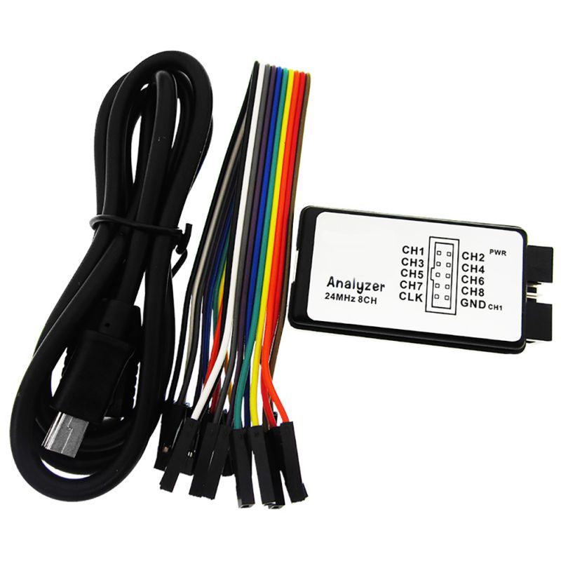 USB Logic SCM 24 mhz 8 Kanaals 24 m/seconden Logic Analyzer Debugger voor ARM FPGA Logic Analyzer logic 24 m 8CH