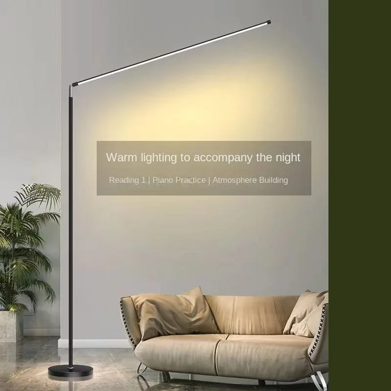 Justerbar led-gulvlampe til stue, stående leselampe, barnestudielampe, dimbar, dekorasjon for soverom og kontor