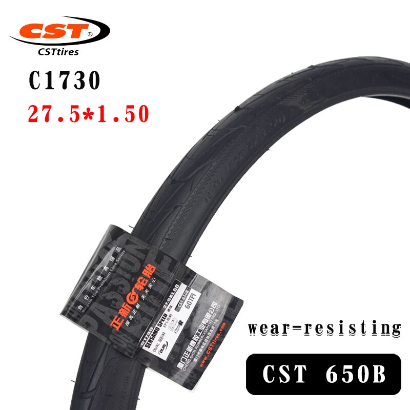 CST bicycle tire c1730 mountain bike EPS stab proof 27.5x1.5 semi smooth tire 60TPI City Bicycle outer tire: 27.5X1.5 WR